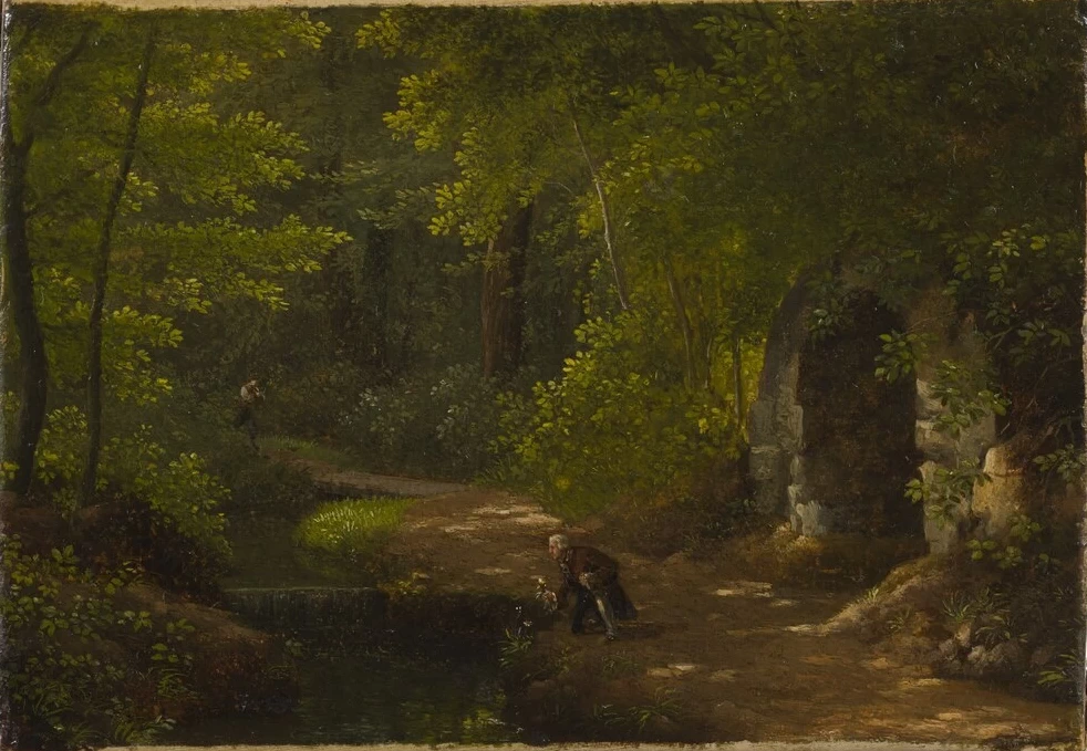 Alexandre Hyacinthe Dunouy - Jean, Jacques Rousseau nei parchi settentrionali di Ermenonville, Museo nazionale, Stoccolma